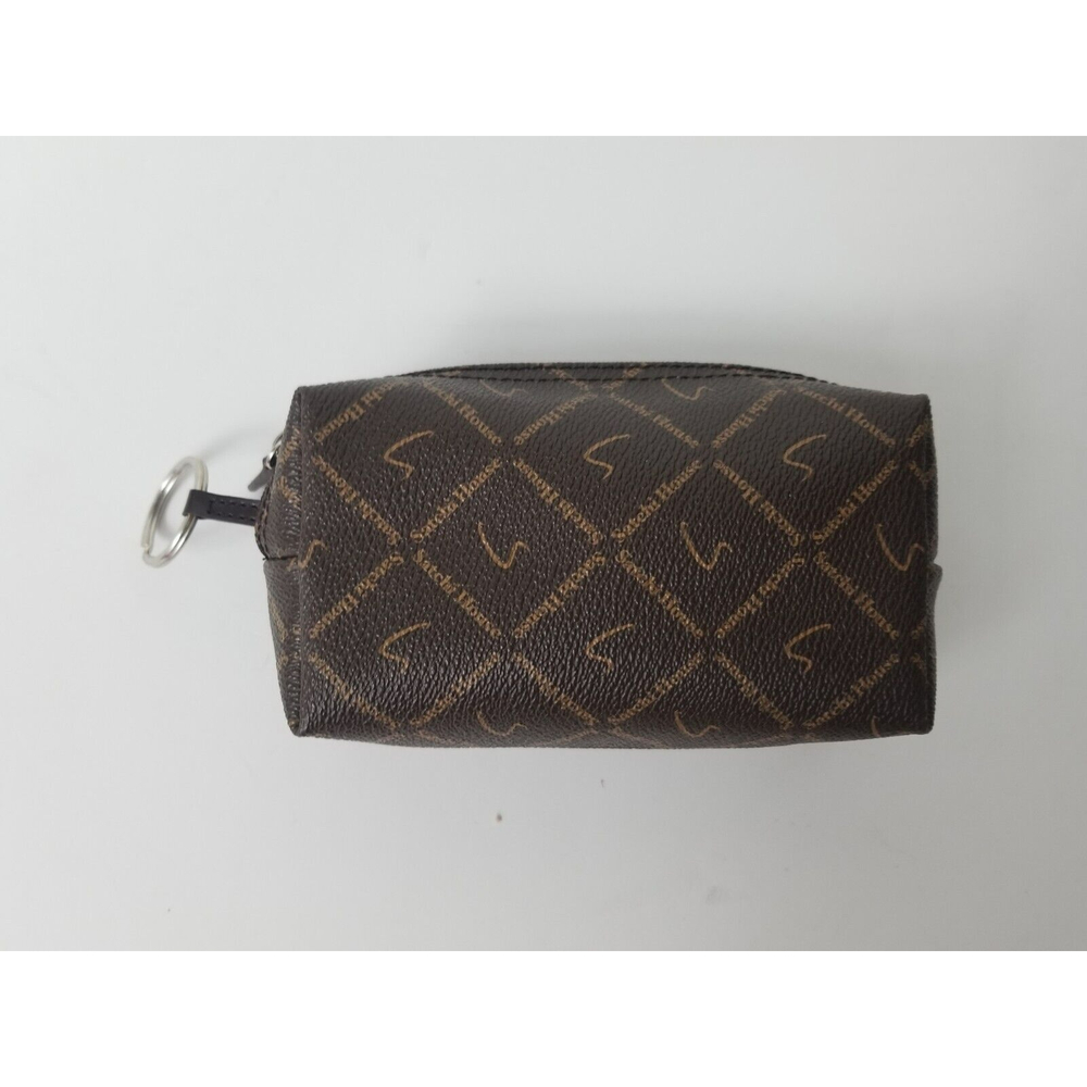 Satchi House Keychain Pouch Mini Bag PVC leather coin purse monogram logo wallet